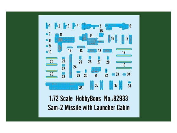 Hobby Boss 1/72 Sam-2 Missile with Launcher Cabin | 6939319229335