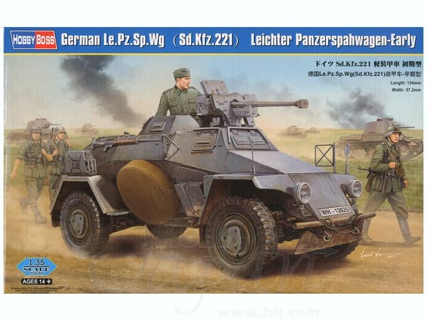 Hobby Boss 1/35 German Le.Pz.Sp.Wg. Sd.Kfz.221 Leichter Panzerspahwagen Early | 6939319238139