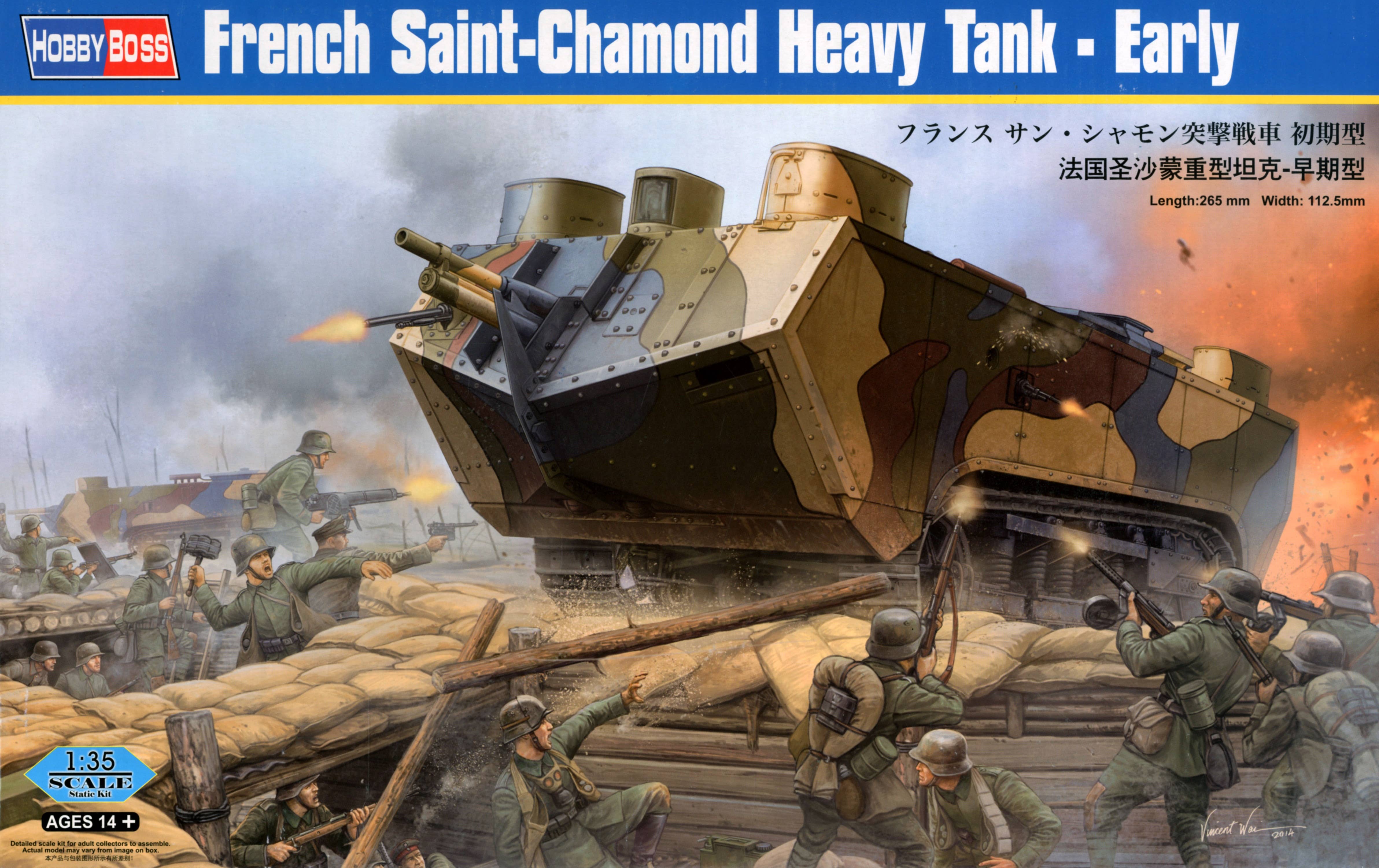 Hobby Boss 1/35 French Saint-Chamond Heavy Tank - Early | 6939319238580