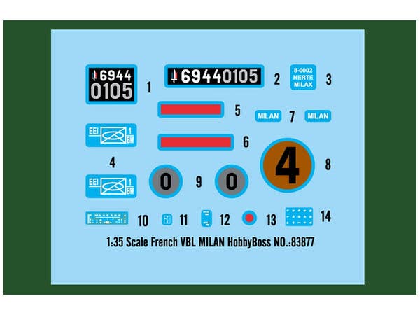 Hobby Boss 1/35 French VBL MILAN | 6939319238771
