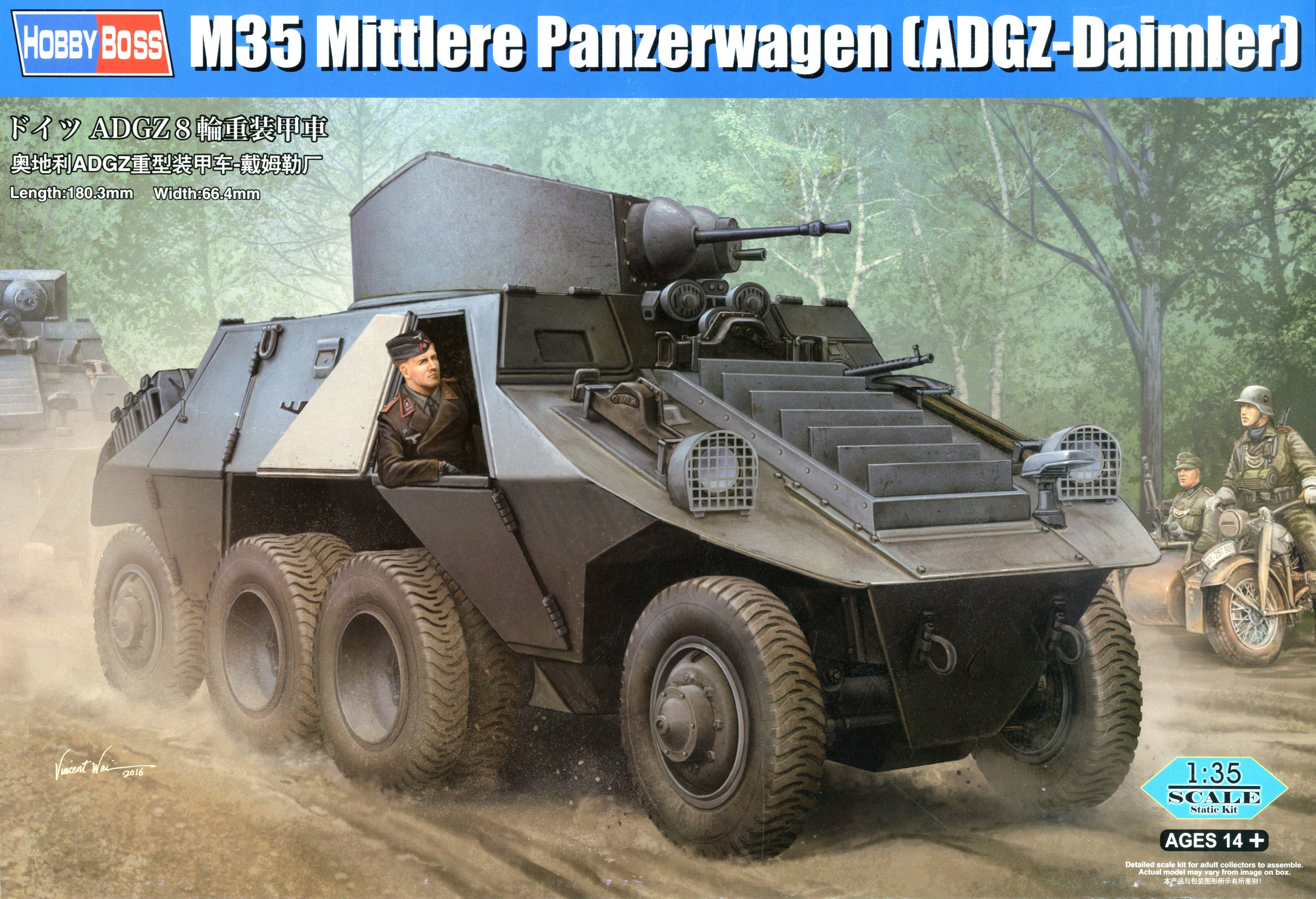 Hobby Boss 1/35 M35 Mittlere Panzerwagen (ADGZ-Daimler) | 6939319238894