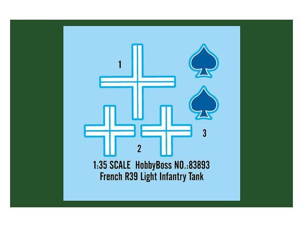 Hobby Boss 1/35 French R39 Light Infantry Tank | 6939319238931