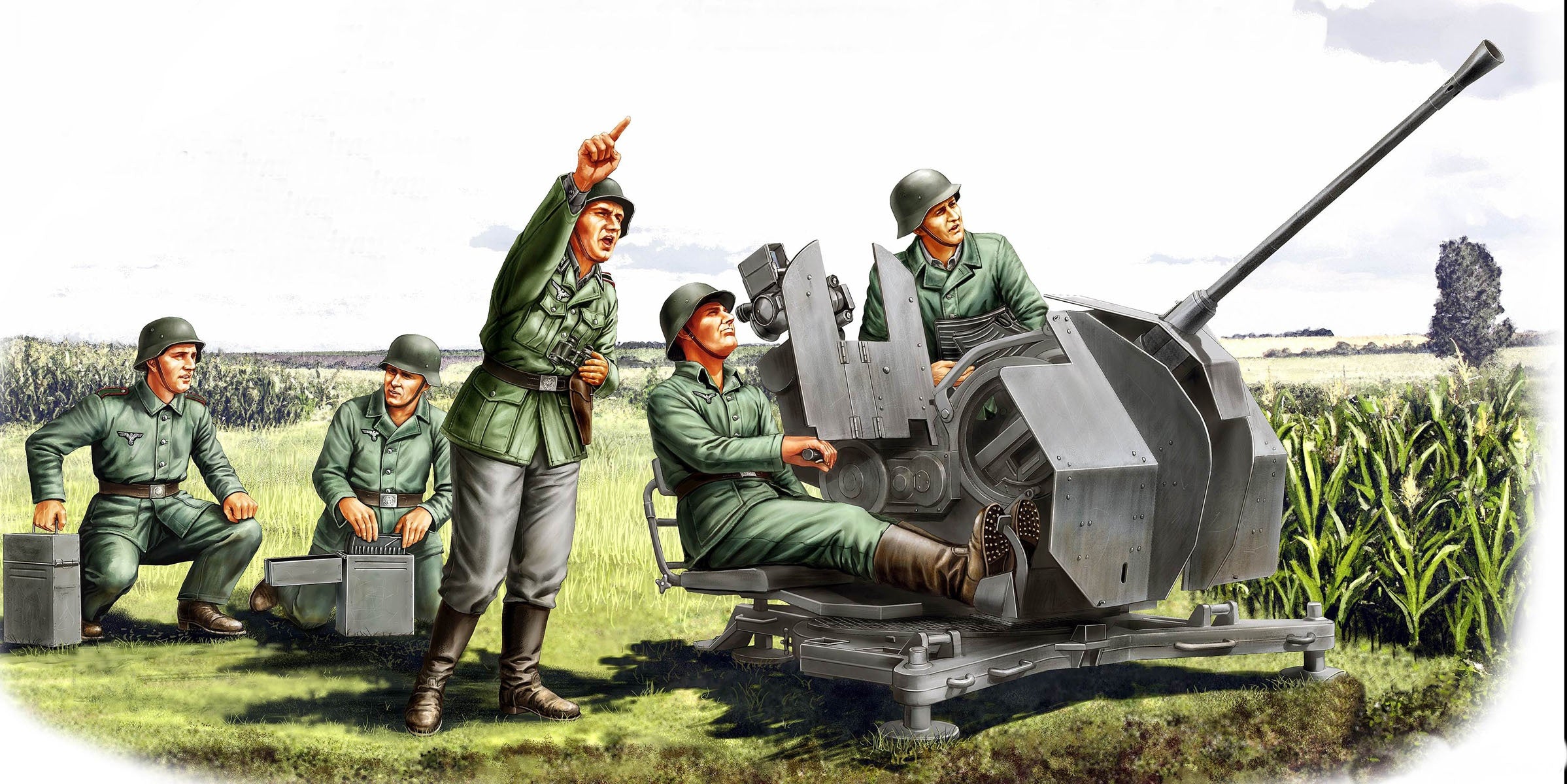 Hobby Boss 1/35 20mm Flak38 Figure Set