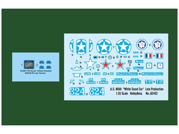Hobby Boss 1/35 M3A1 late version tow 122mm Howitzer M-30 | 6939319245373