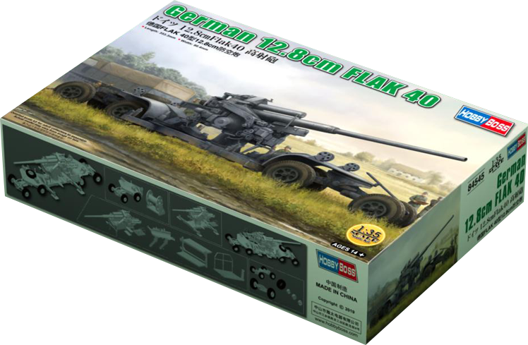Hobby Boss 1/35 German 12.8cm FLAK 40 | 6939319245458