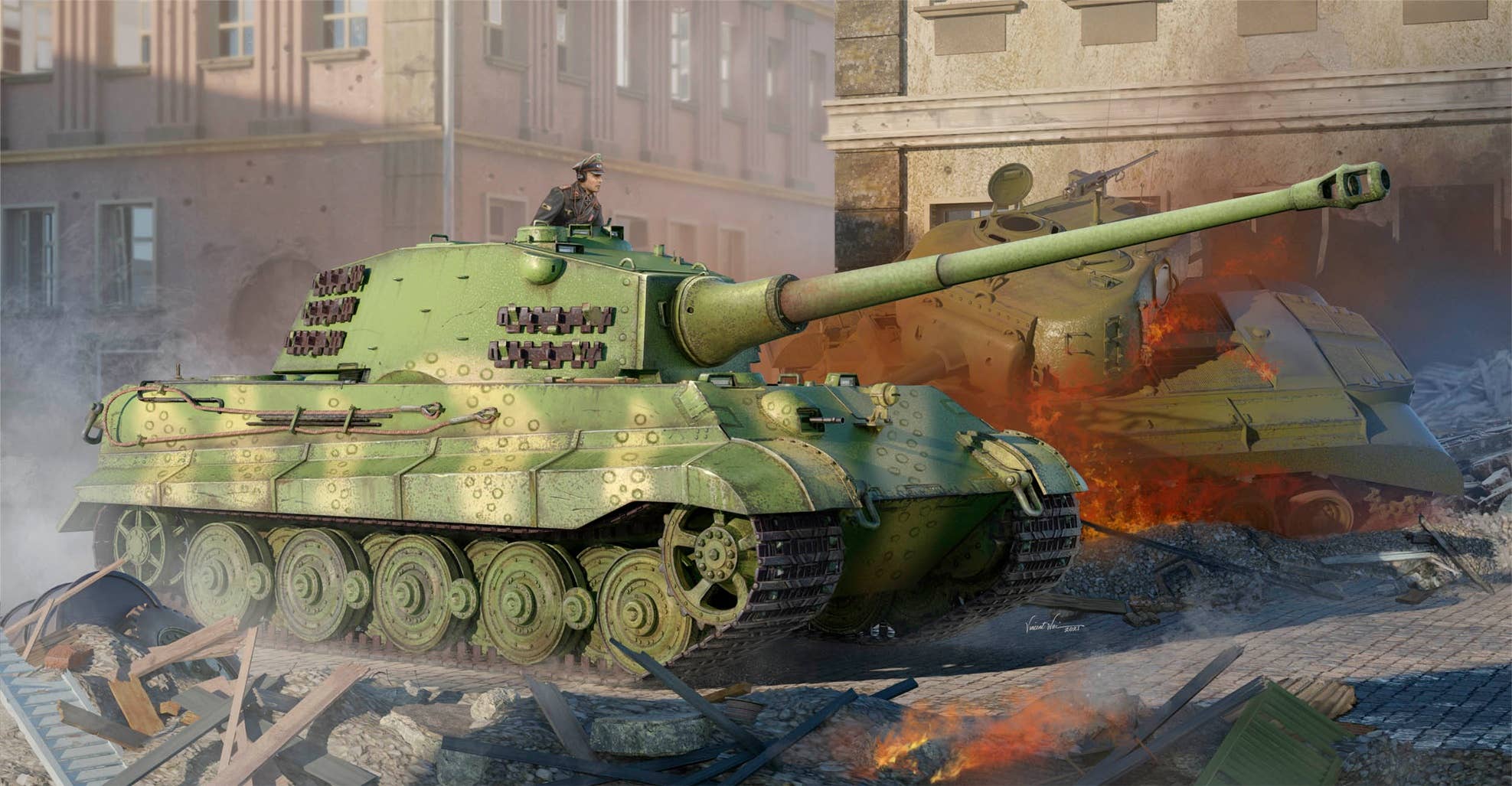 Hobby Boss 1/35 Pz.Kpfw.VI Sd.Kfz.182 Tiger Tank II (Henschel 105mm) | 6939319245595