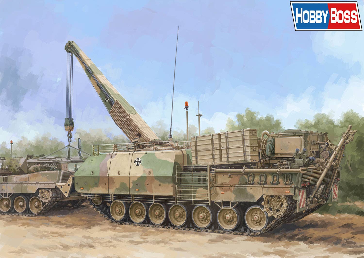 Hobby Boss 1/35 Bergepanzer BPz3A1 “Buffalo” ARV German Armoured Recovery Vehicle | 6939319245663