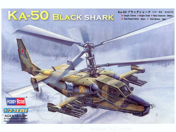 Hobby Boss 1/72 Ka-50 Black Shark Attack Helicopter | 6939319272171