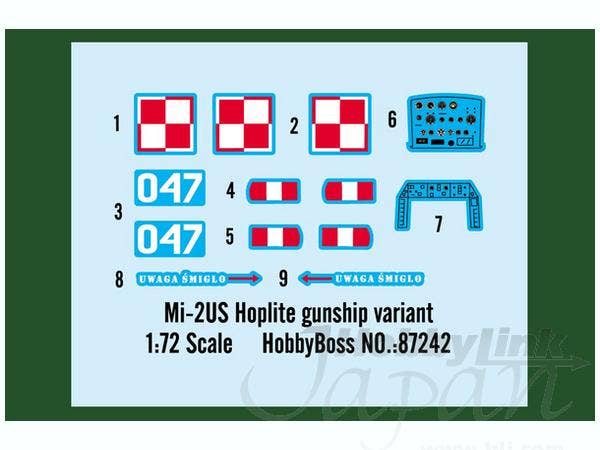 Hobby Boss 1/72 Mil Mi-2US Hoplite gunship variant | 6939319272423