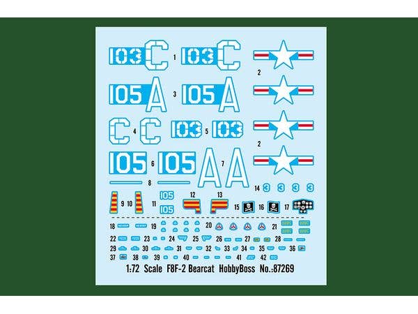 Hobby Boss 1/72 F8F-2 Bearcat | 6939319272690