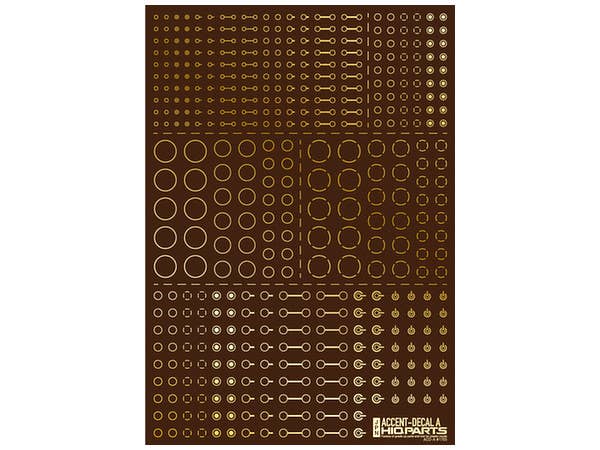 HiQ Parts Accents Decal A Gold (1pc) | 4573211372823
