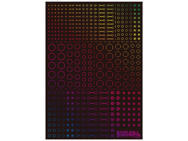 HiQ Parts Accent Decal A Foil Hologram Silver (1pc) | 4573211373172