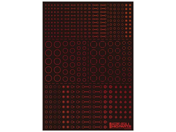 HiQ Parts Accent Decal A Foil Red (1pc) | 4573211373196