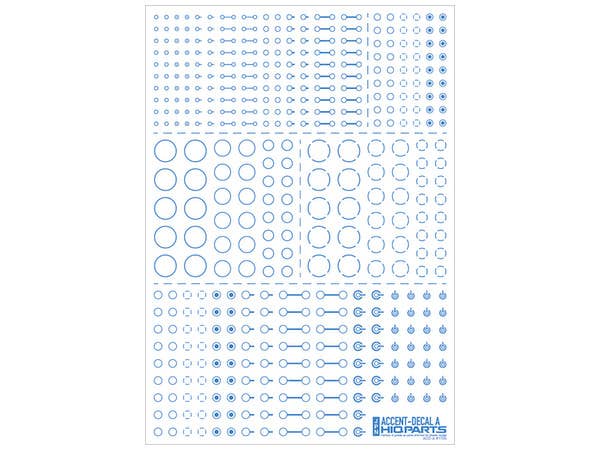 HiQ Parts Accents Decal A Indigo Blue (1pc) | 4573211372854