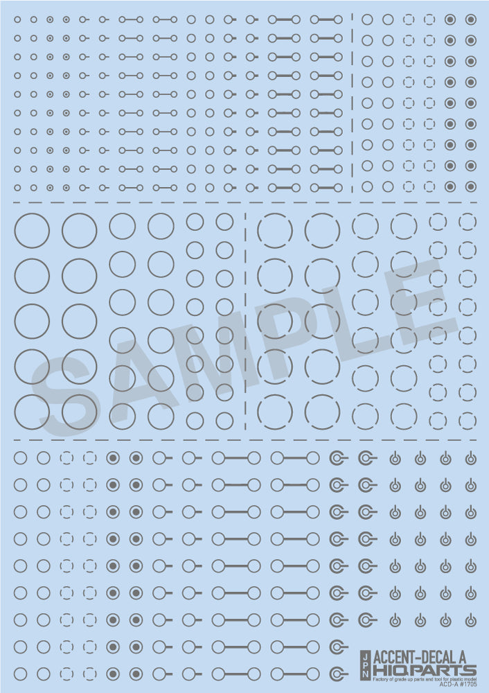 HiQ Parts Accent Decal A Gray (1pc)