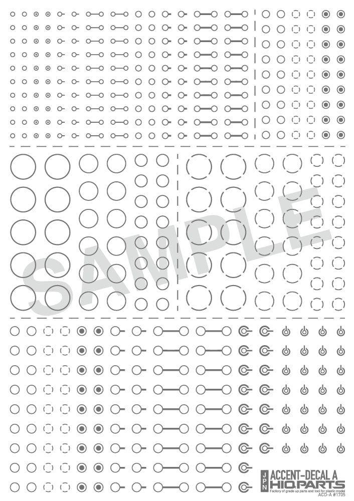 HiQ Parts Accent Decal A Gray (1pc)