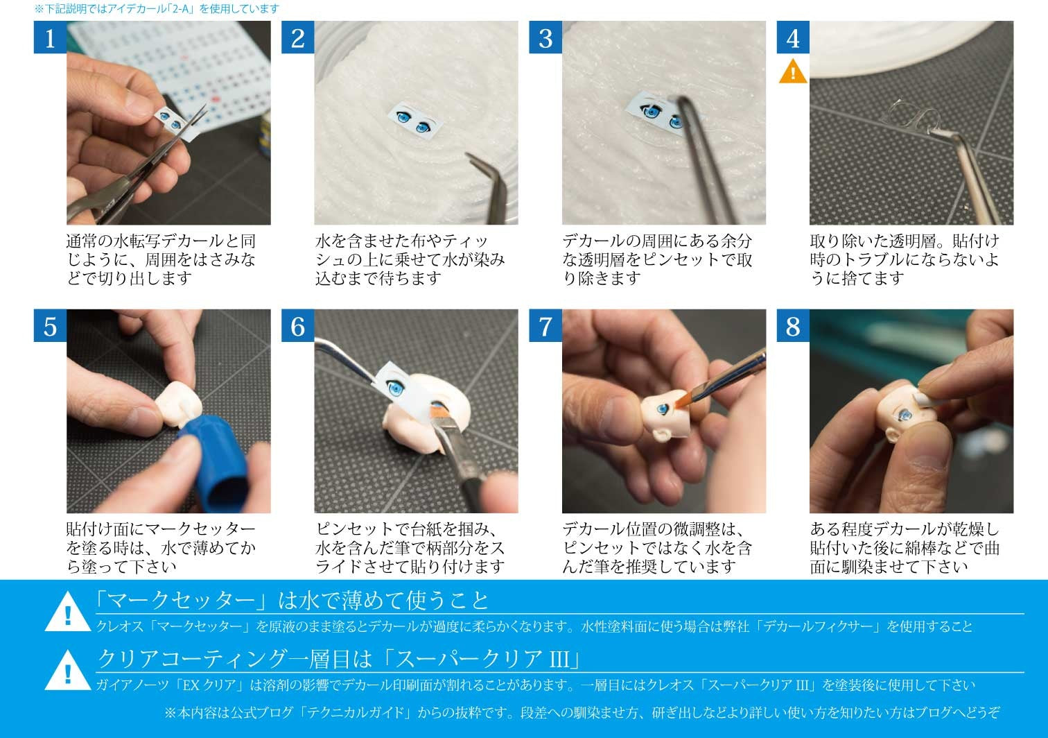 HiQ Parts Custom Eye Decal 1/12 3-A (1pc)