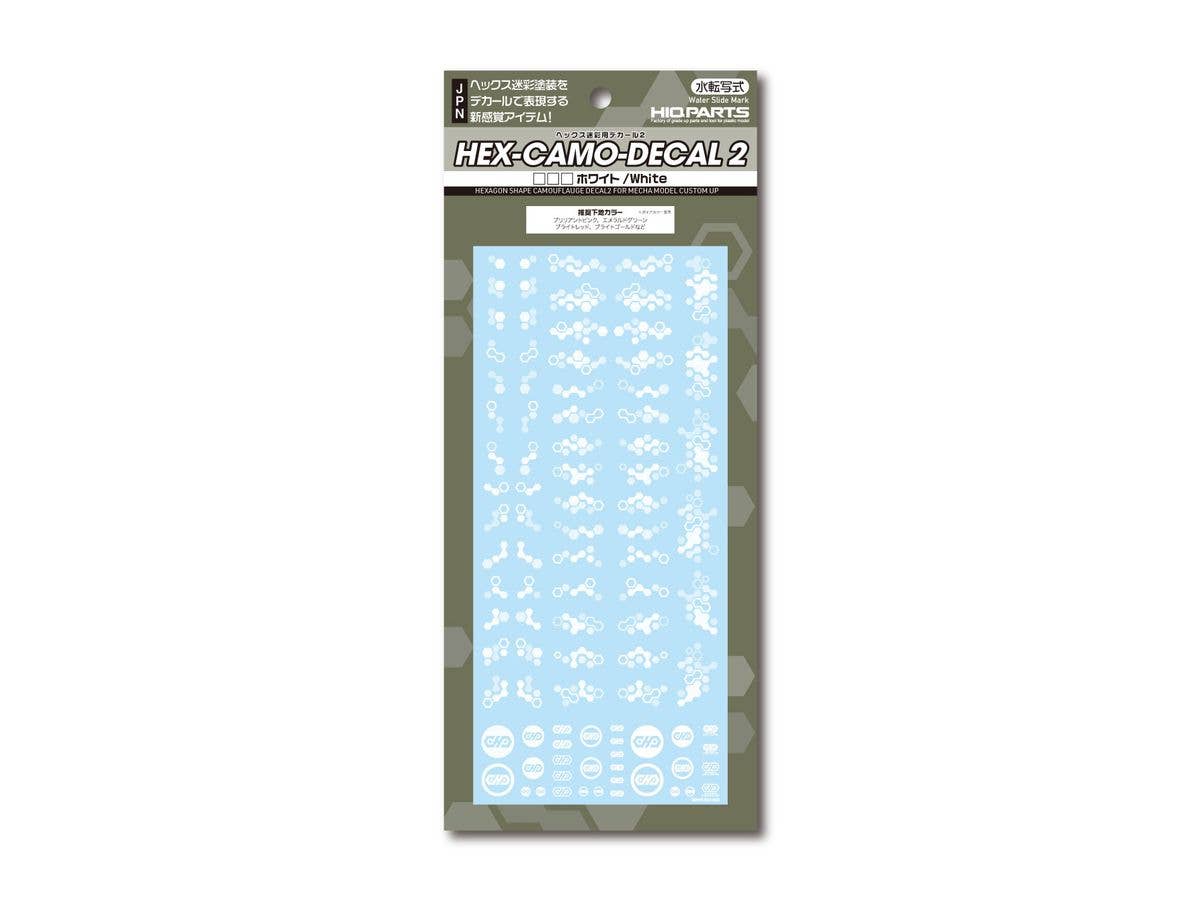 HiQ Parts Hex Camouflage Decal 2 White (1 sheet) | 4573211375428