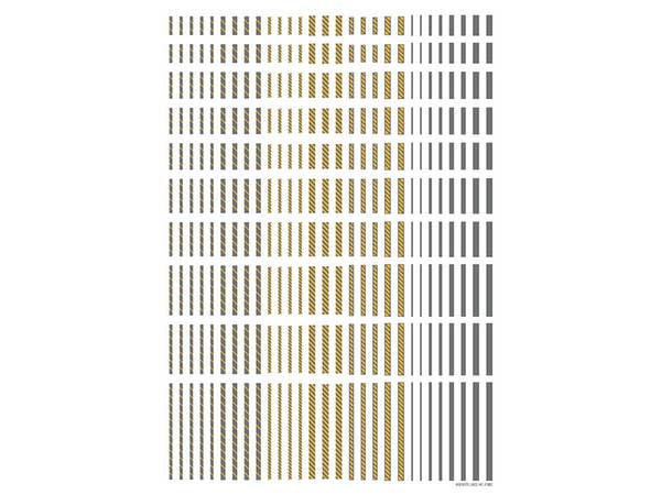 HiQ Parts Line Decal 2 Gray + Yellow (1pc) | 4573211373738