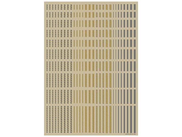 HiQ Parts Line Decal 2 Gray + Yellow (1pc) | 4573211373738