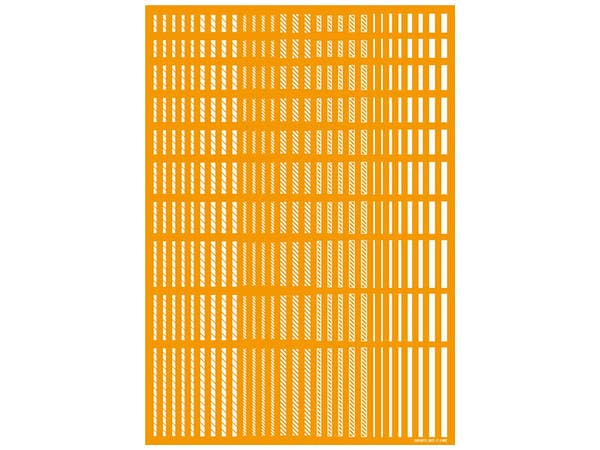 HiQ Parts Line Decal 2 white (1pc) | 4573211373714