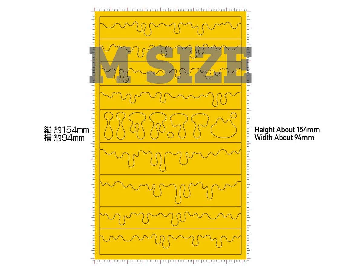 HiQ Parts Pre-cut Masking for Melt Paint Pattern M Size (3pcs) | 4573211375664
