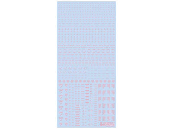HiQ Parts 1/100 RB02 Caution Decal Pastel Pink (1pc) | 4573211371192