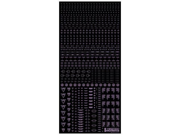 HiQ Parts 1/100 RB02 Caution Decal Pastel Violet (1pc) | 4573211371208