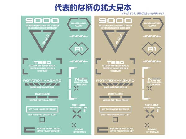 HiQ Parts 1/100 RB02 Caution Decal White & Gray (1pc) | 4573211371260