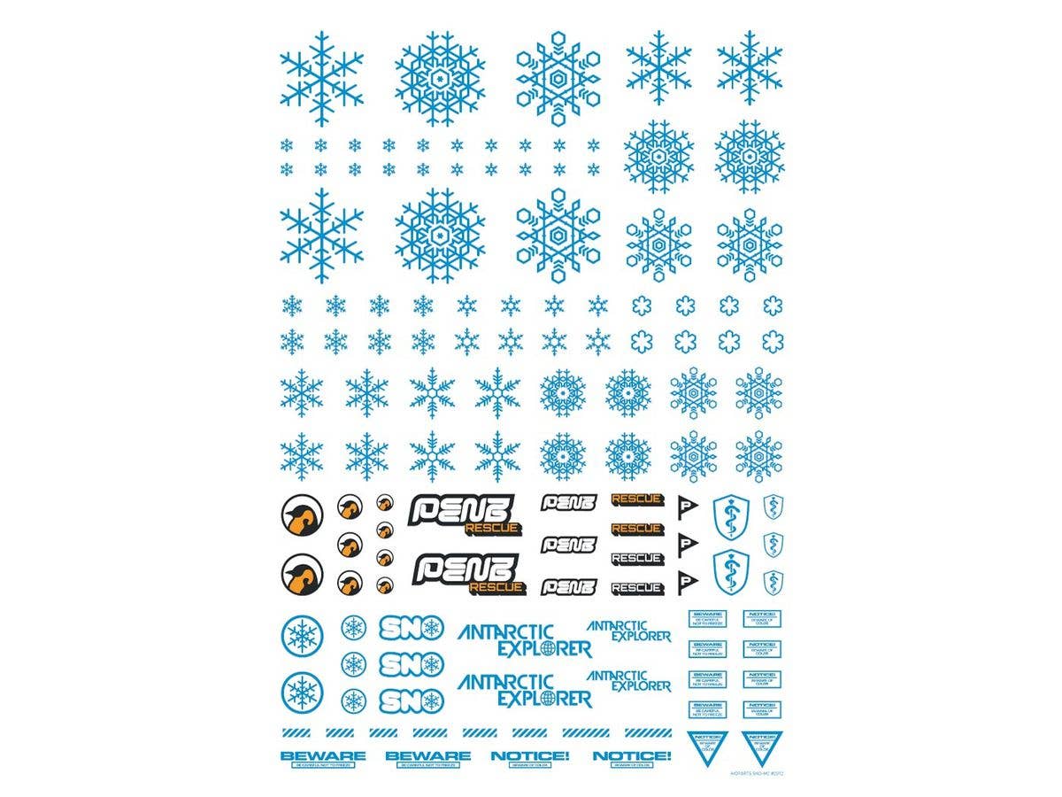 HiQ Parts Snow Decal Blue (1pc) | 4573211389937