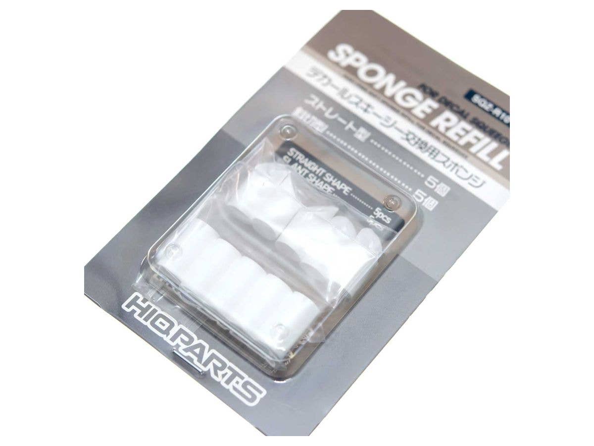 HiQ Parts Refill Sponges for Decal Squeegee (5 Each, Total 10pcs) | 4573211374858