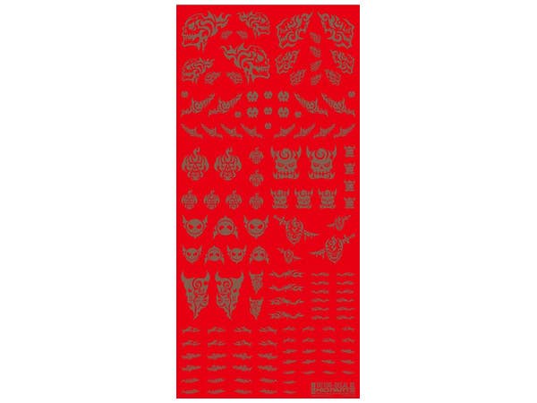 HiQ Parts Tattoo Decal 02 'Skull' Clear Black (1pc) | 4573211374520