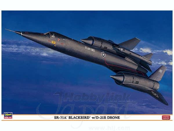 Hasegawa 1/72 SR-71A 'BLACKBIRD' w/21B DRONE | 4967834020412