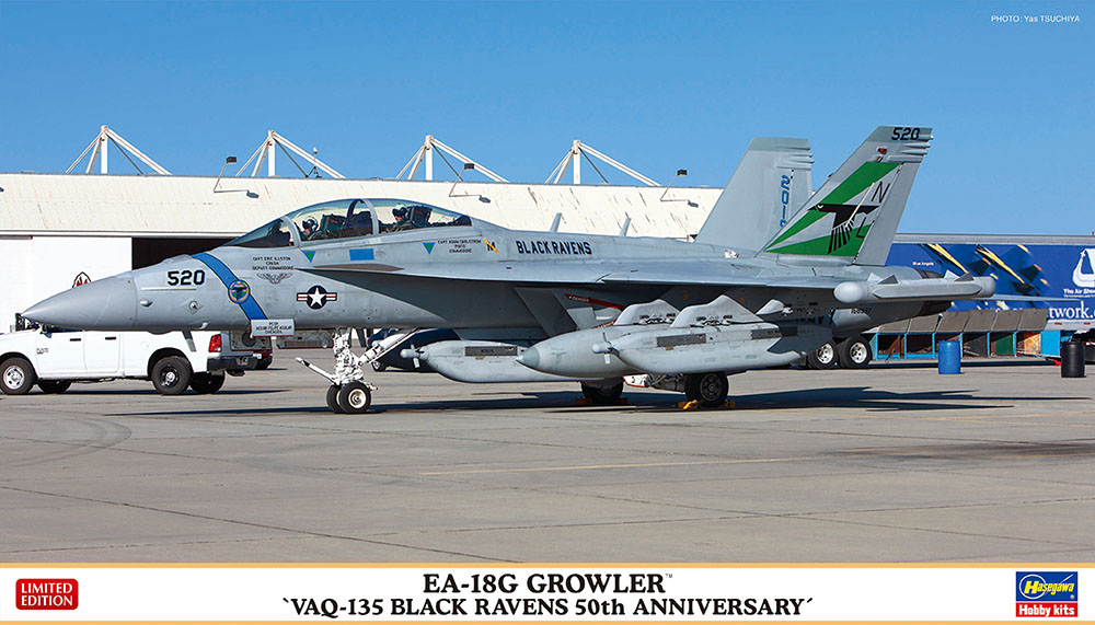 Hasegawa 1/72 EA-18G Growler 'VAQ-135 Black Ravens 50th Anniversary' | 4967834023512