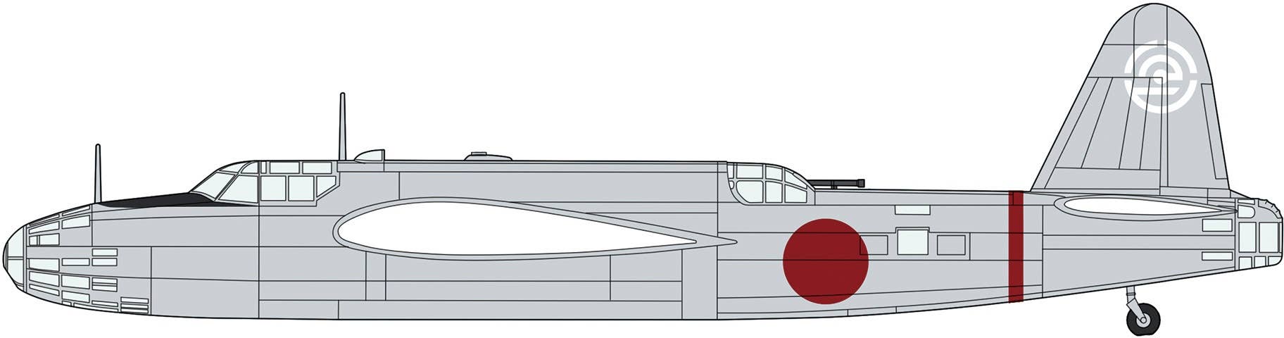 Hasegawa 1/72 Nakajima Ki-49-I Type 100 Heavy Bomber Donryu (Helen) Propeller Plane | 4967834024182