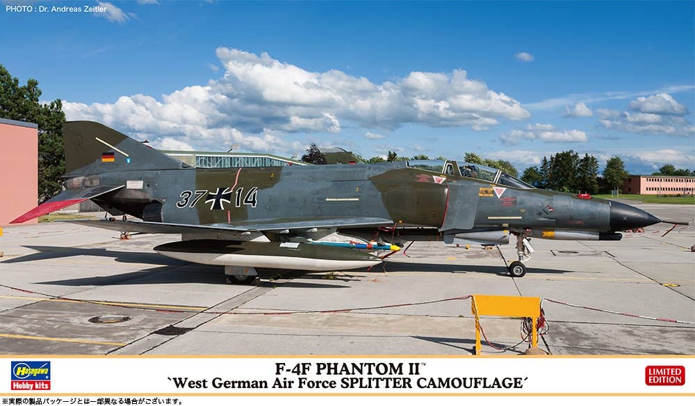 Hasegawa 1/72 F-4F Phantom II "West German Air Force Splitter Camouglage" | 4967834024434