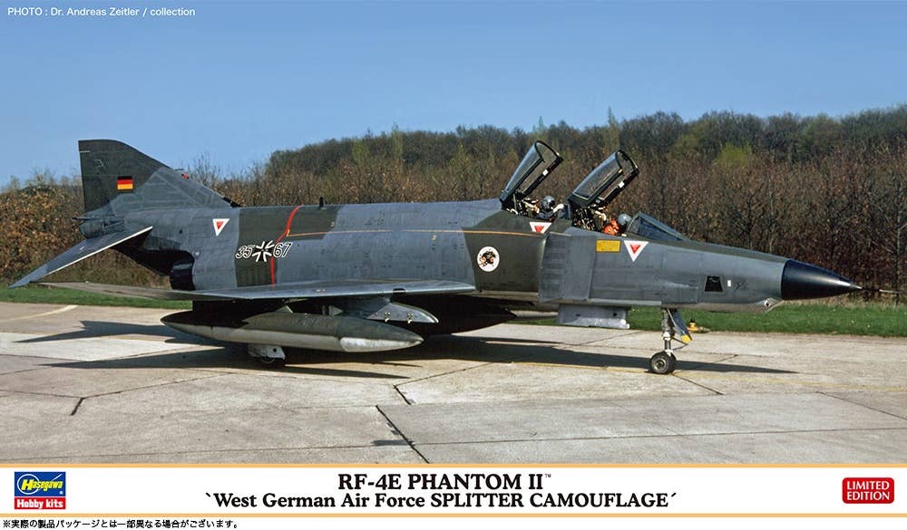 Hasegawa 1/72 RF-4E PHANTOM II "West German Air Force SPLITTER CAMOUFLAGE" | 4967834024458