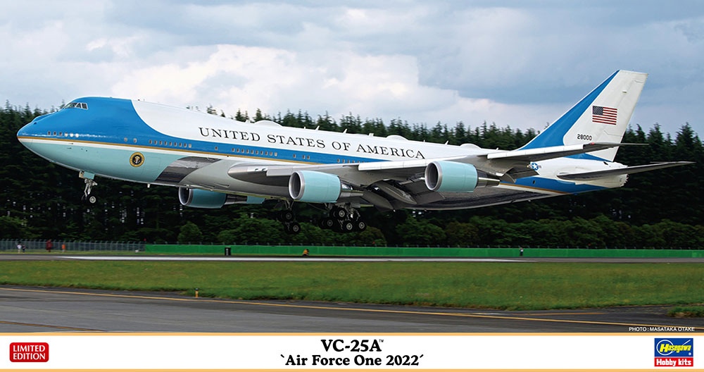 Hasegawa 1/200 VC-25A Air Force One 2022 Jet | 4967834108523