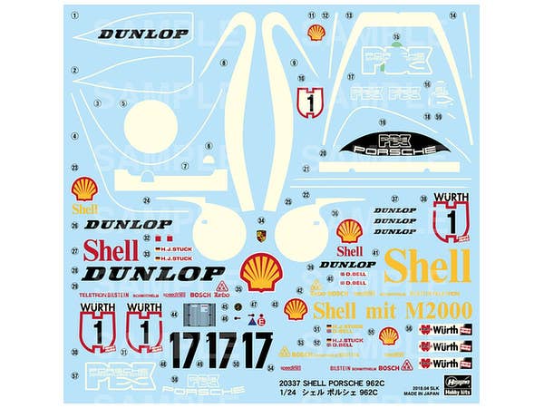 Hasegawa 1/24 Shell Porsche 962C | 4967834203372