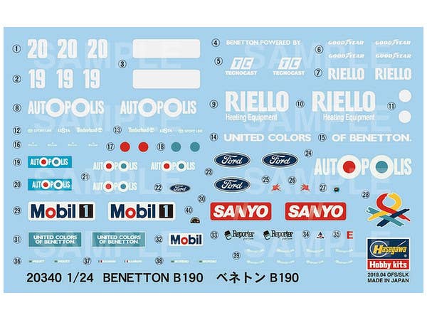 Hasegawa 1/24 BENETTON B190 | 4967834203402