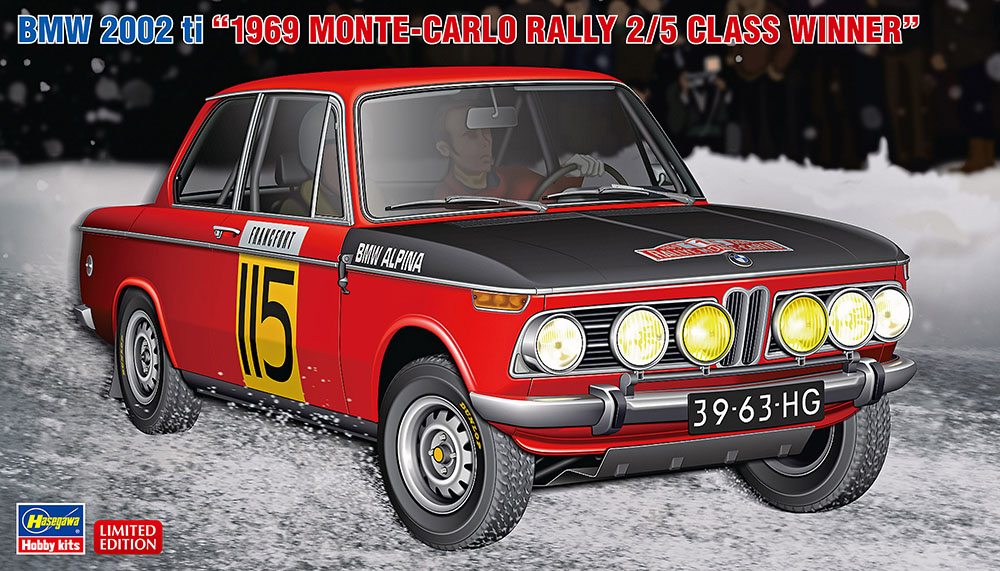 Hasegawa 1/24 BMW 2002 ti '1969 MONTE-CARLO RALLY 2/5 CLASS WINNER' | 4967834204201
