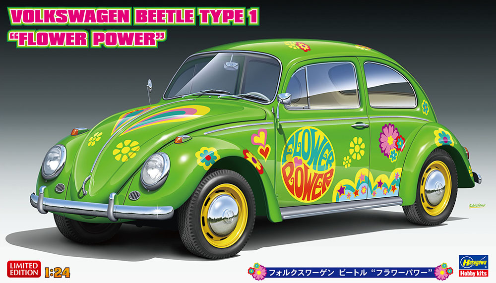 Hasegawa 1/24 Volkswagen Beetle Type 1 'Flower Power' | 4967834204881