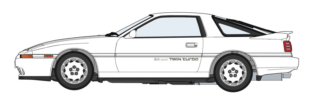 Hasegawa 1/24 TOYOTA SUPRA A70 GT TWIN TURBO 1989 WHITE PACKAGE