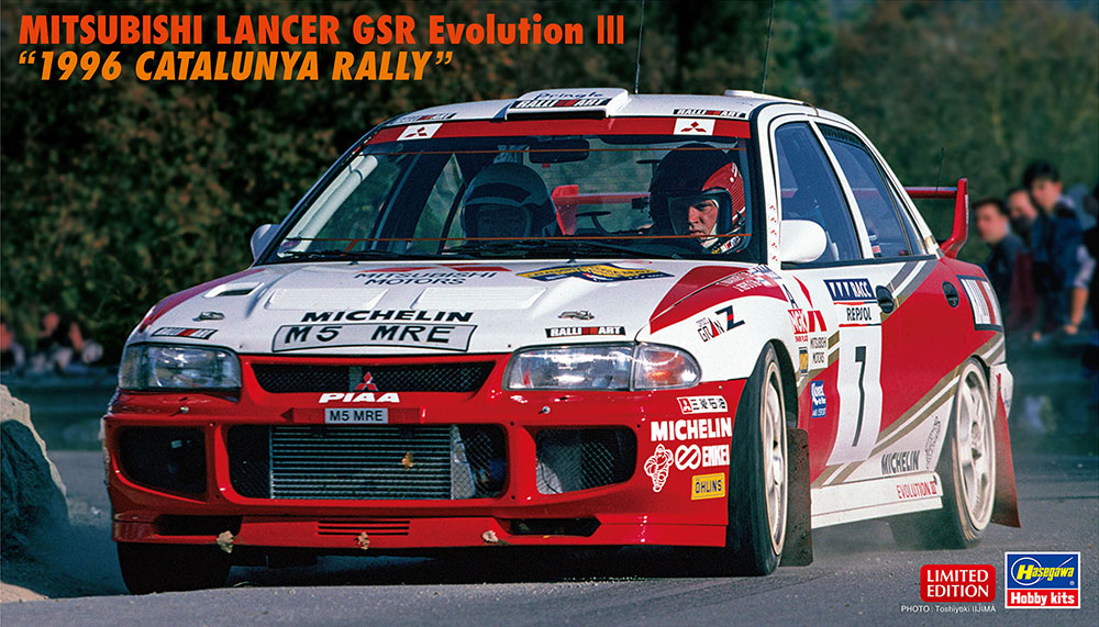 Hasegawa 1/24 Mitsubishi Lancer GSR Evolution III 1996 Catalunya Rally | 4967834205109