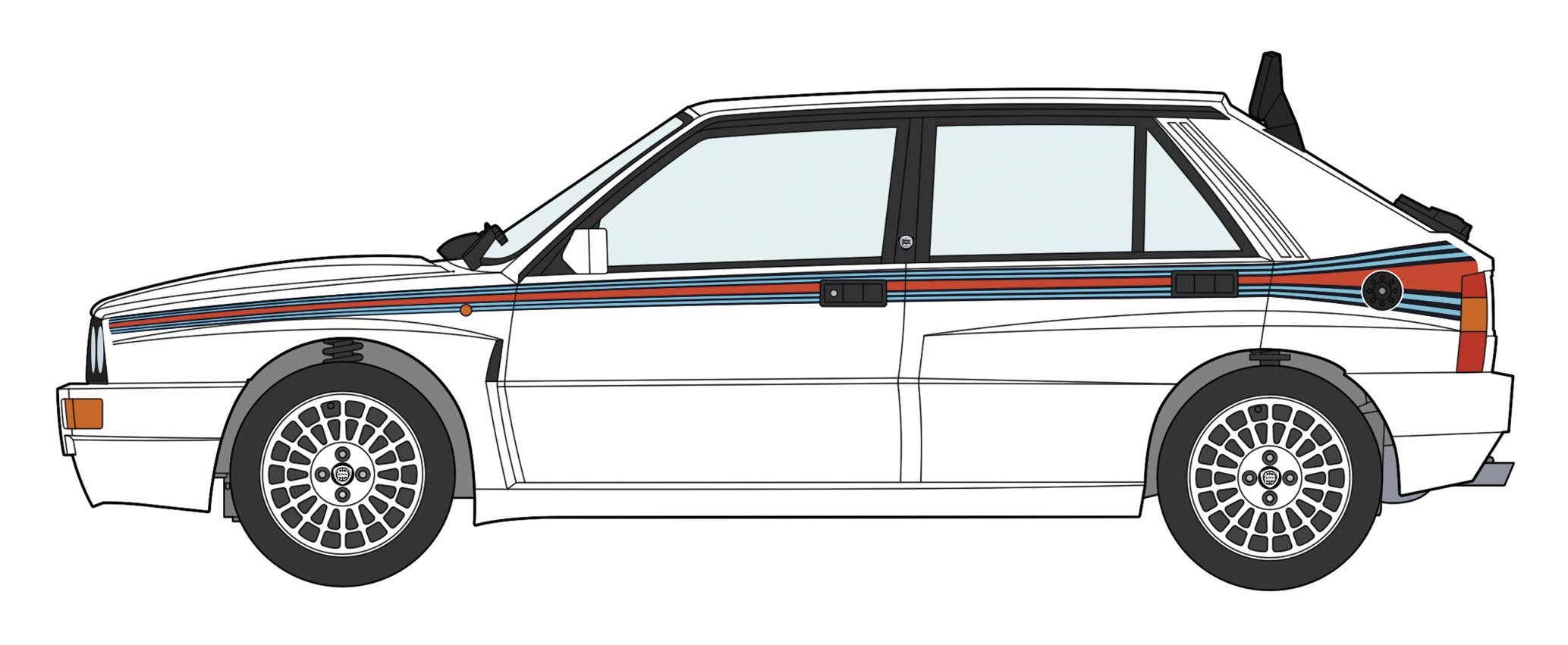 Hasegawa 1/24 Lancia Delta HF Integrale Evoluzione 'Martini 5' | 4967834205284