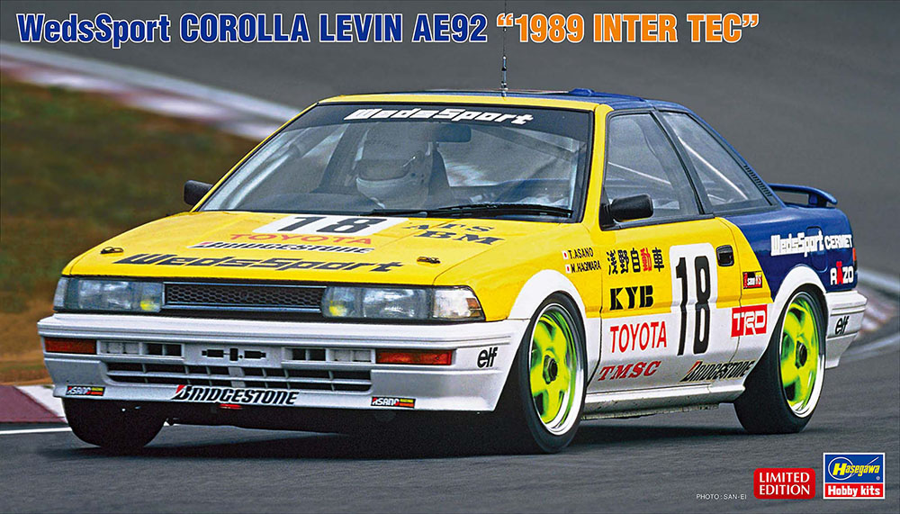Hasegawa 1/24 Wedssport Corolla Levin AE92 '1989 Inter Tec' | 4967834205314