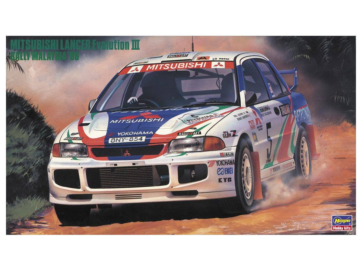 Hasegawa 1/24 Mitsubishi Lancer GSR Evolution III 'Rally Malaysia '96' | 4967834205376