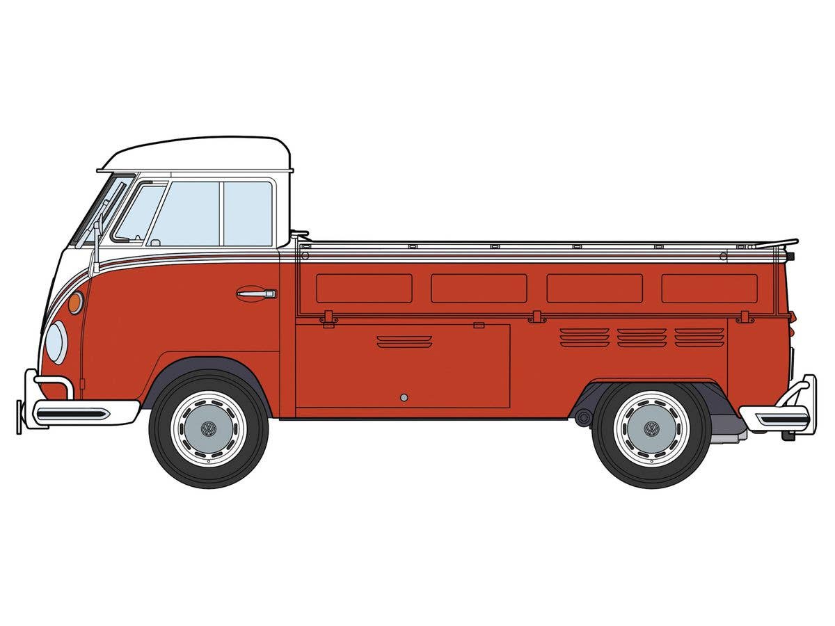 Hasegawa 1/24 Volkswagen Type 2 Pic-Up Truck "Red/White Paint " | 4967834205567