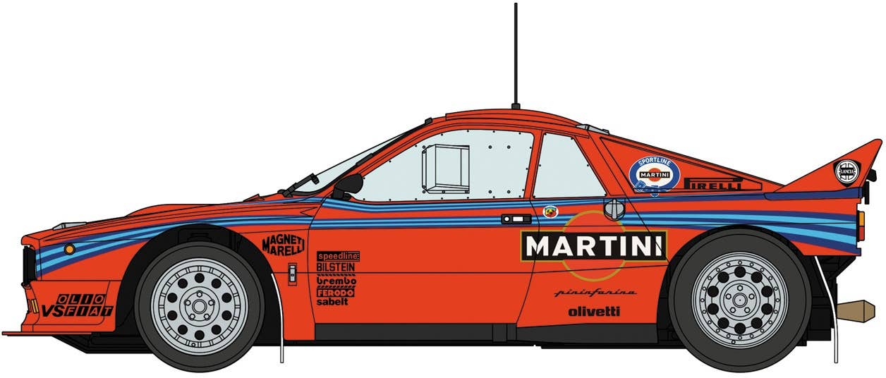 Hasegawa 1/24 LANCIA 037 RALLY 1985 PORTUGAL RALLY TEST CAR | 4967834206311