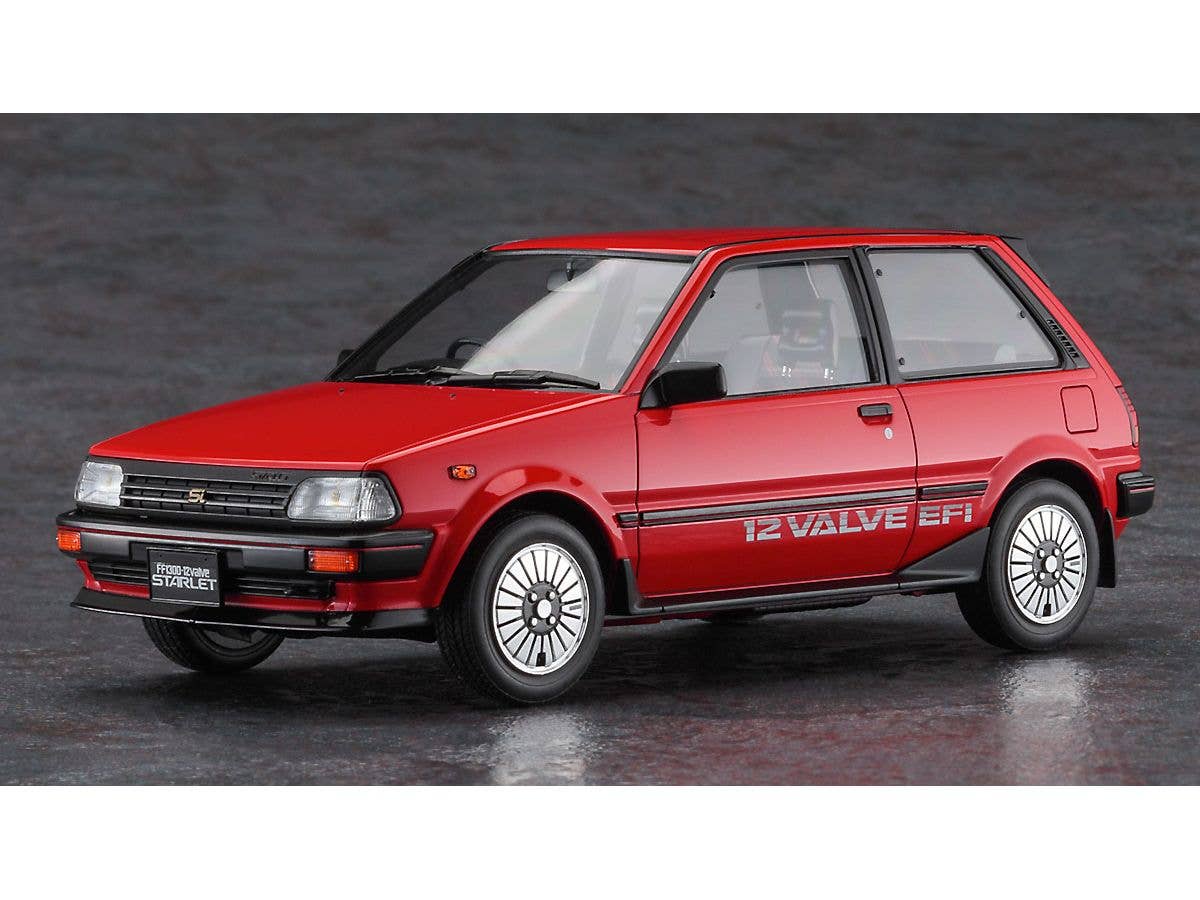 Hasegawa 1/24 TOYOTA STARLET EP71 Si-Limited (3Door) MIDDLE VERSION "RED COLOR" | 4967834206601